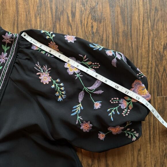 Umgee Embroidered Dress Spring Floral Peasant Boho Flowy Womens Size Small - Picture 16 of 16